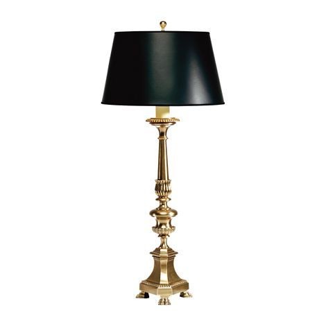 Antique Brass Buffet Table Lamp