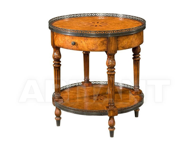 Marquetry Round Occassional Table