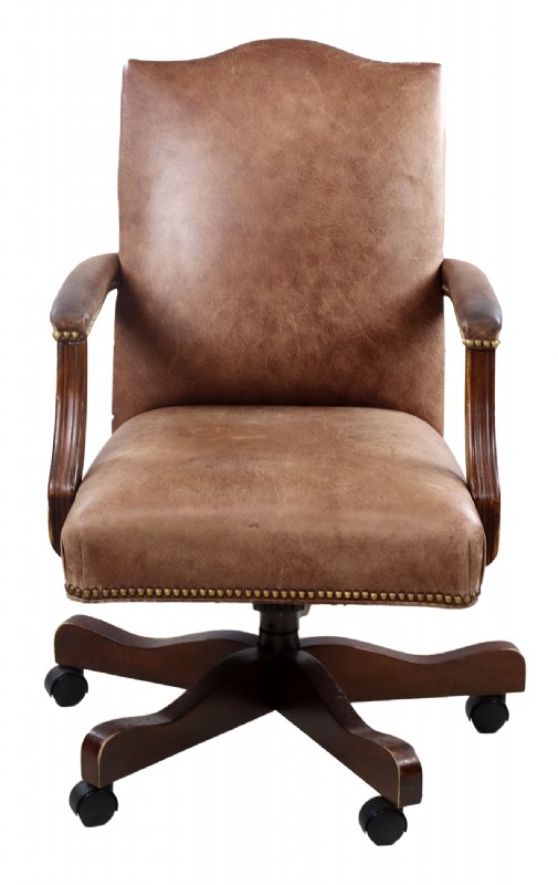Brown Leather desk chair
