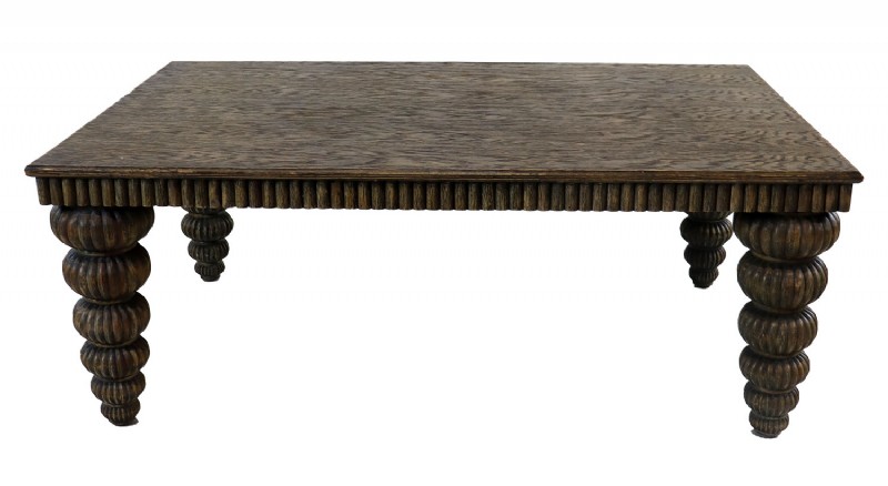 Vintage grey oak driftwood coffee table
