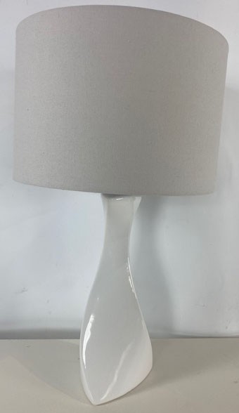 Contemporary White Ceramic Table Lamp