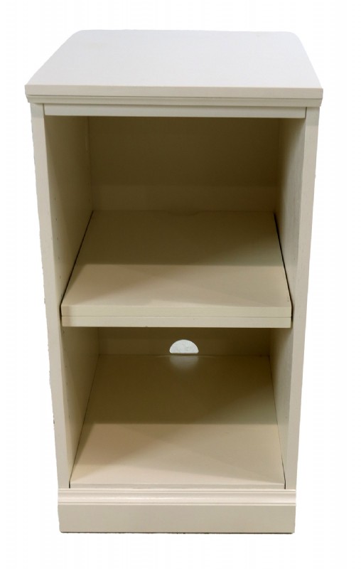 White Two Shelf Storage Bookcase