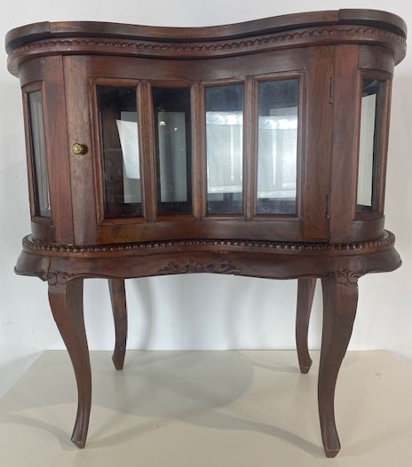Kidney Shaped Display Cabinet