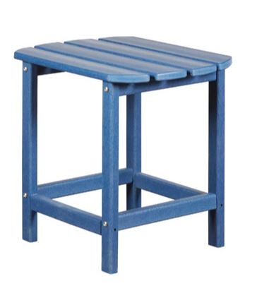 outdoor end table blue