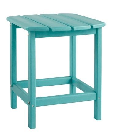 outdoor end table teal