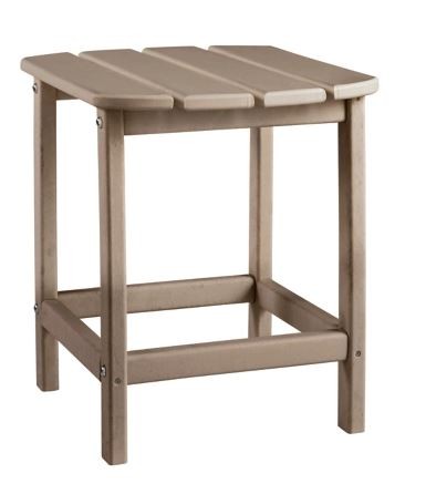outdoor end table sand color