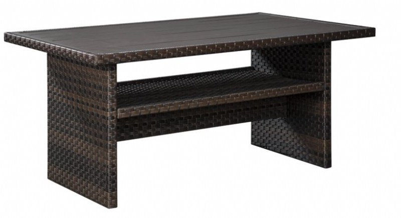 wicker resin cocktail table