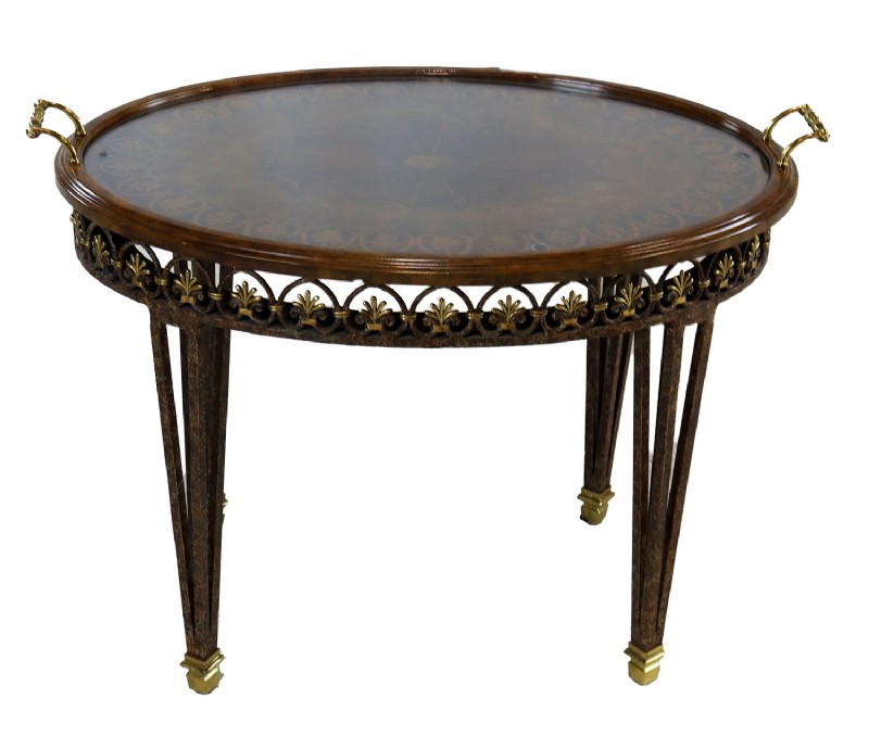 Removeable Inlaid Top Cocktail Table