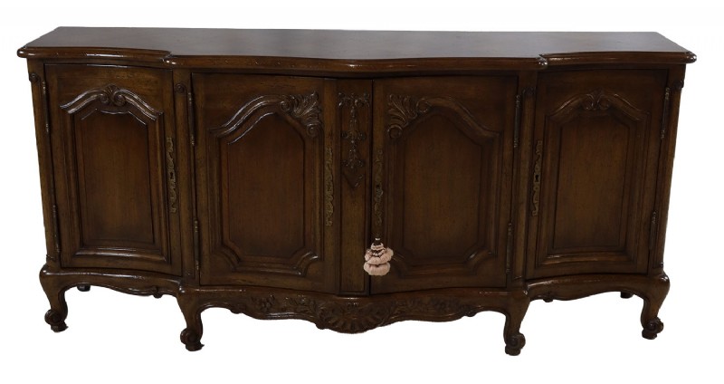 Auffray and Co Walnut Four Door Credenza