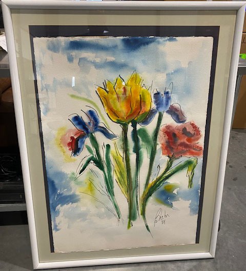 Framed Floral Print