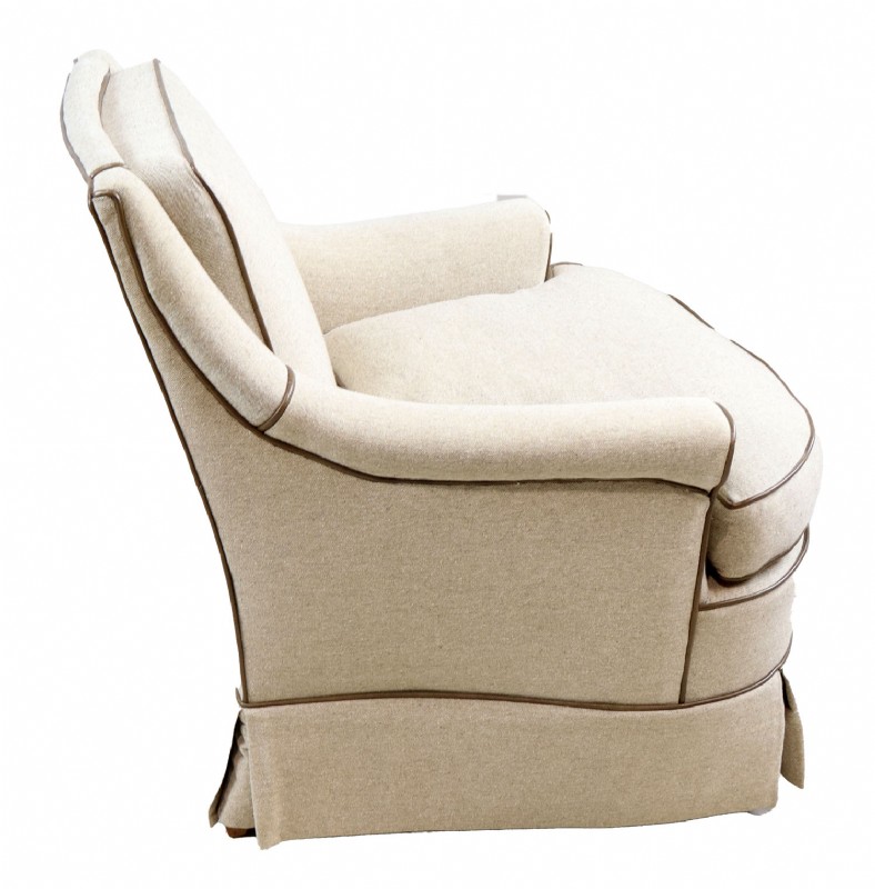 Linen Upholstered Club Chair