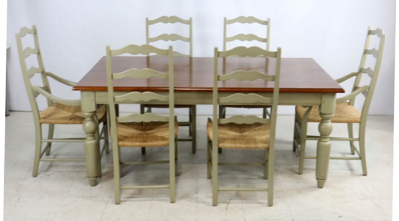 Painted Farmhouse Table & Chairs