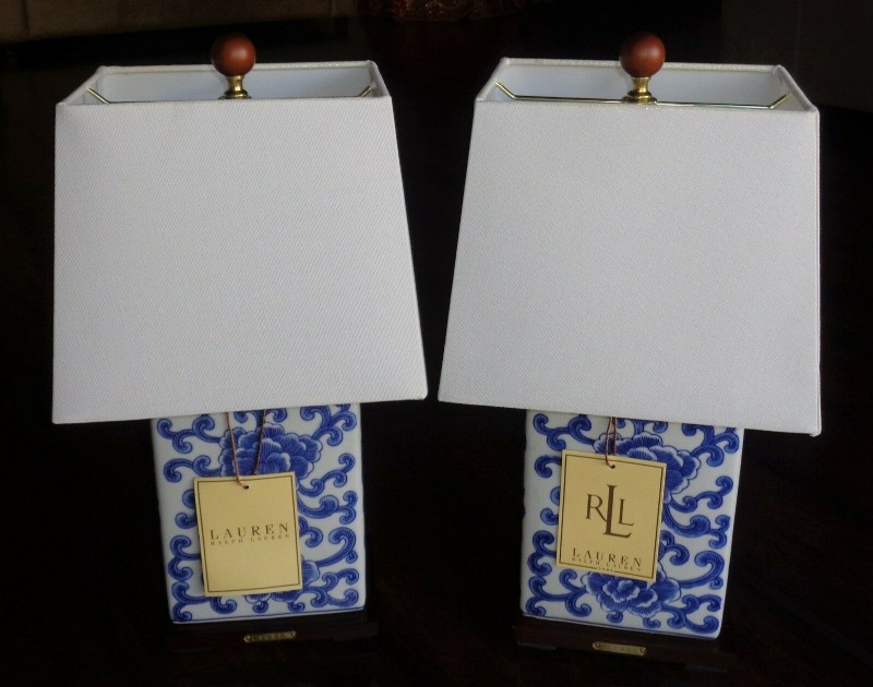 Pair of Koi Table Lamps