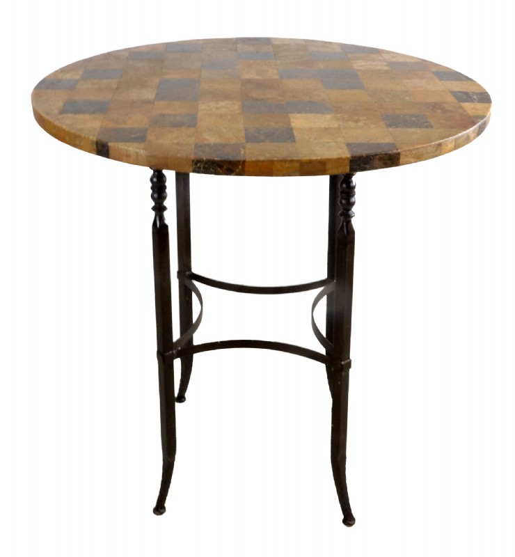 Faux Painted Bar Height Dining Table
