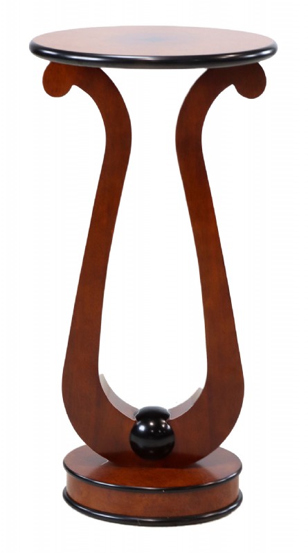 Burled Pedestal Stand
