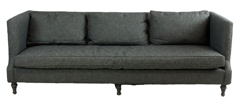 Arhaus Grey Tween Bench Seat Sofa