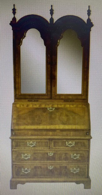 Double Barrel Top Lighted Secretary