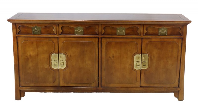 Henredon Asian Style Walnut Buffet