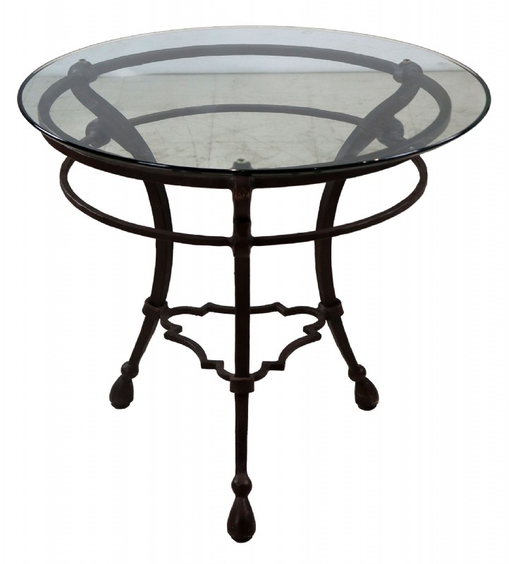 Glass Top End Table