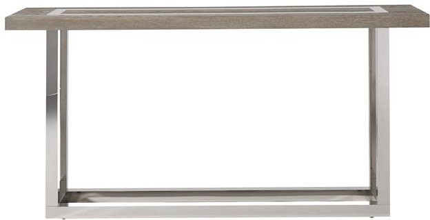 Stainless & Wood Console Table