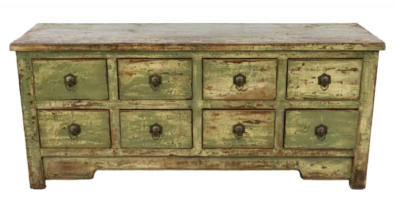 Distressed Painted Cabinet