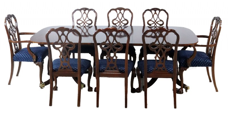 Wellington Hall Flame Mahogany Dining Set