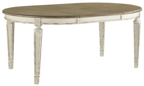 oval extension dining table