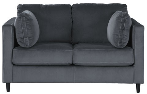 grey loveseat