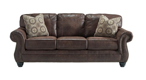 faux suede sofa