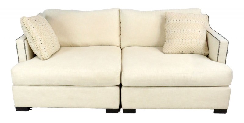 Bernhardt Beige LInen Sofa