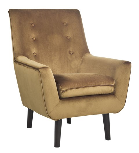 Gold accent chair