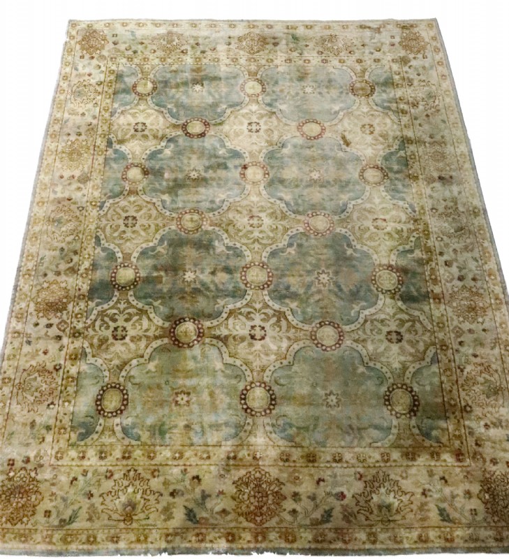 Gold Hand Knotted Oriental Rug