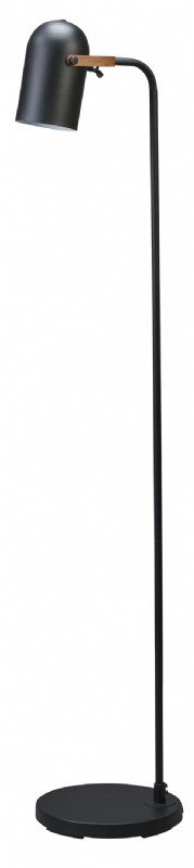 Black Finish Metal Floor Lamp