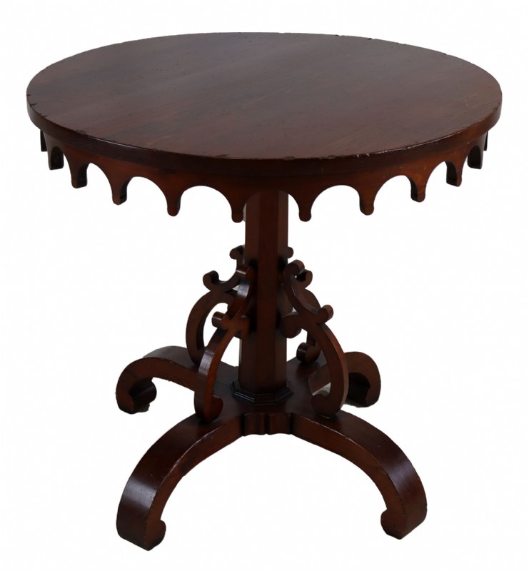 Round Wooden Occasional Table
