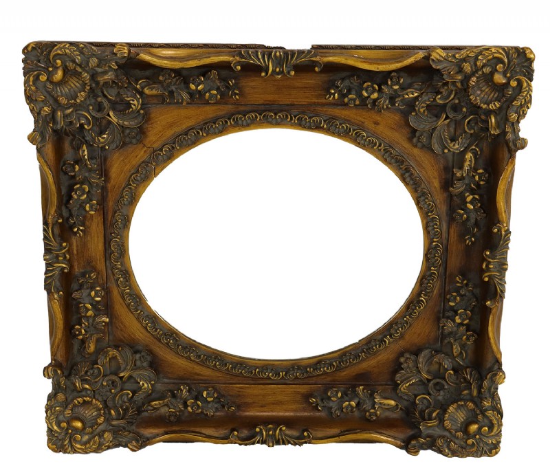 Ornate Golden Framed Wall Mirror