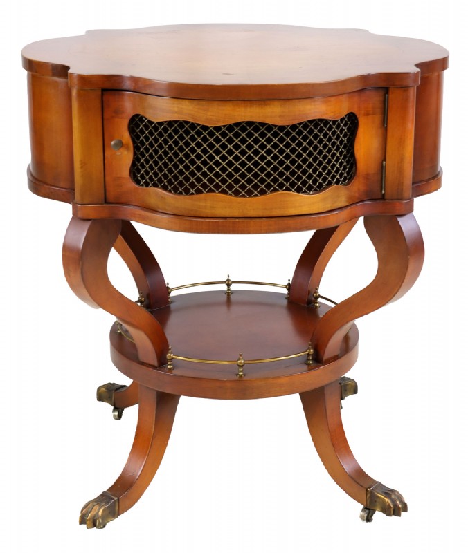 Pair of Italian Inlaid Accent Tables