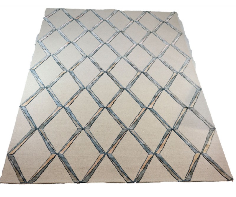 Handcrafted Wool & Viscose Area Rug