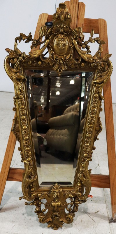 Antique Ornate Gold Framed Mirror