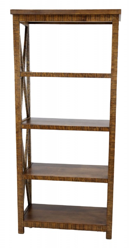 Rustic Brown Wooden Etagere