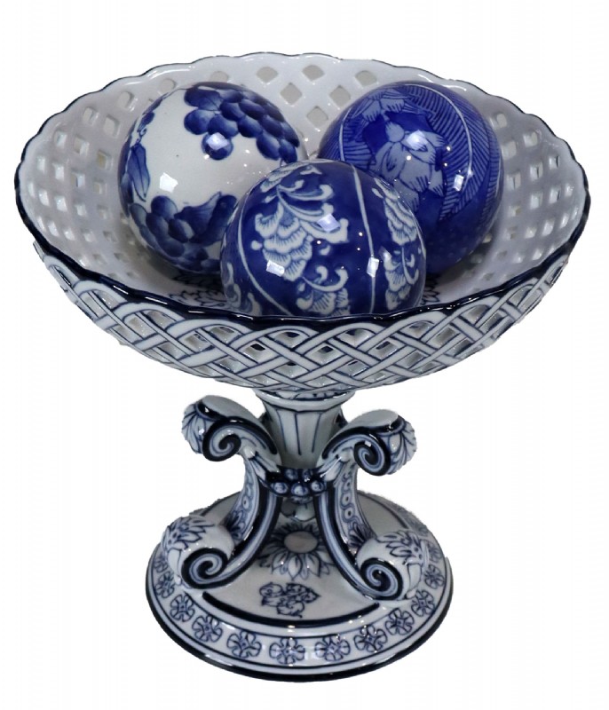 Blue & White Ceramic Stand