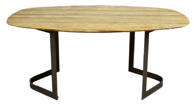 Vintage Travertine Marble Dining Table