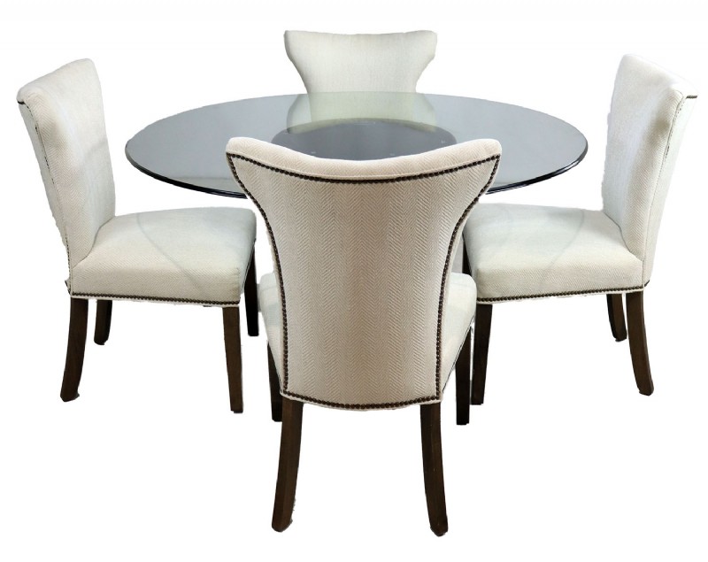 Round Glass Top Dining Set