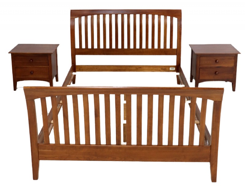 Dark Wooden Framed Queen Bed For Sale in CT Middlebury Furniture and