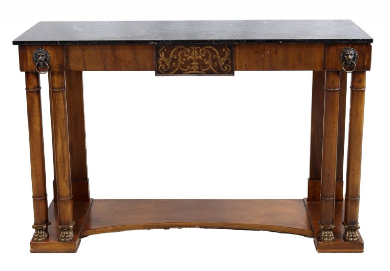 Black Marble Top Console