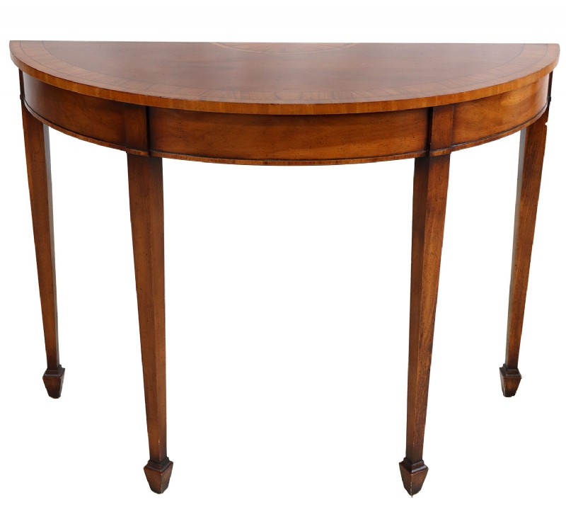 Vintage Mahogany Demi-Lune Table