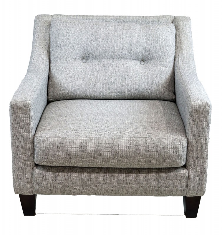 Grey Upholstered Arm Chair