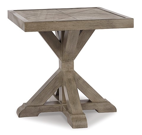 Outdoor X base Square End Table