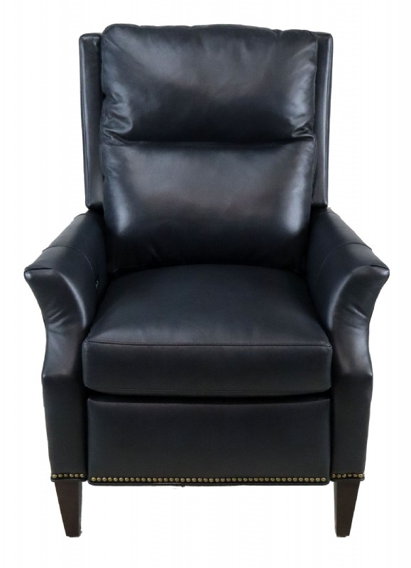 Blue Leather Recliner