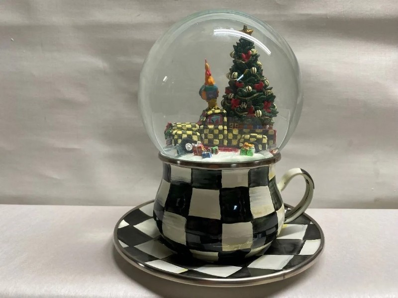 Courtly Check Truck Snow Globe