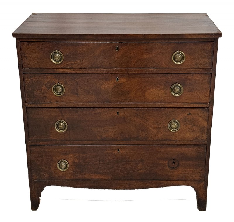 Mahogany Chest of Four Drawers